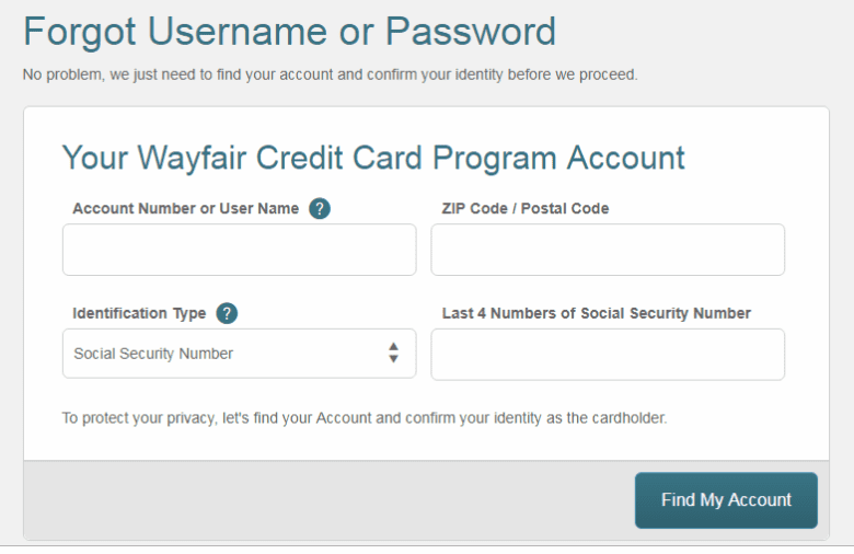 Wayfair Credit Card Login Activate Your Account safely