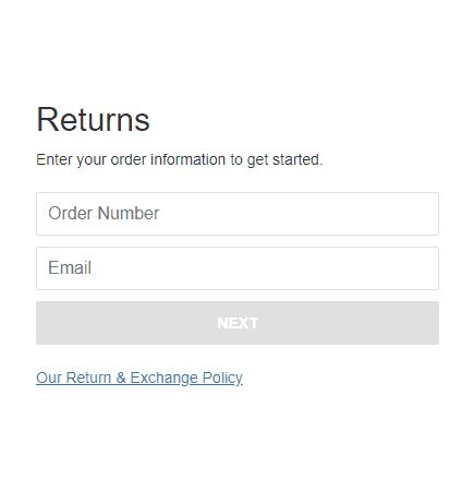 Interactive return process