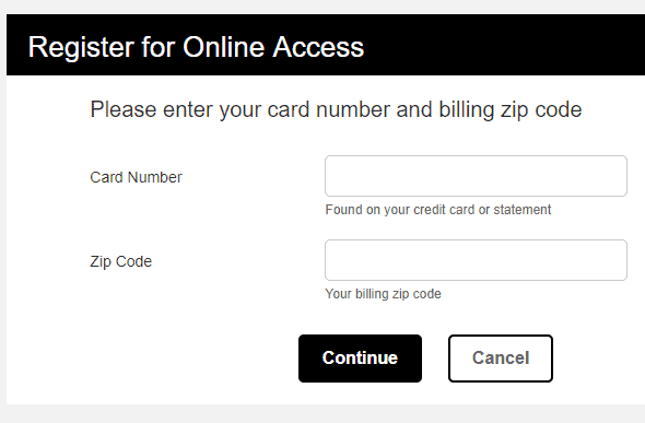 Register to activate BR card