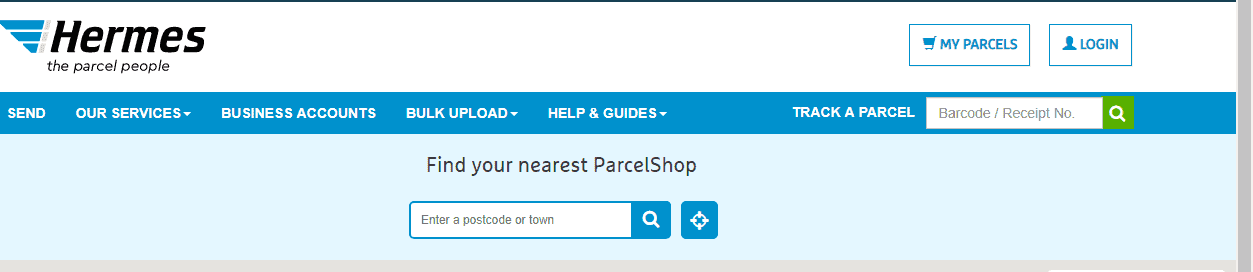 Find your Nearest Parcelshop