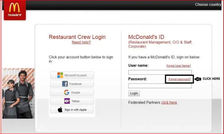 ACCESSMCD forget password