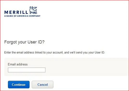 Merrill Lynch forget user ID 2