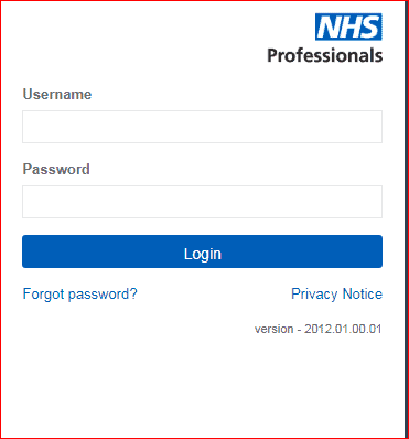 NHSP Login 