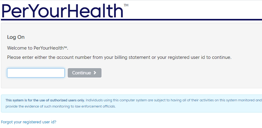 PerYourHealth Login