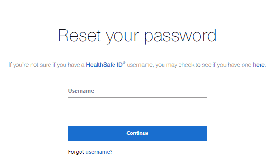 Step 3: Fill in details for password