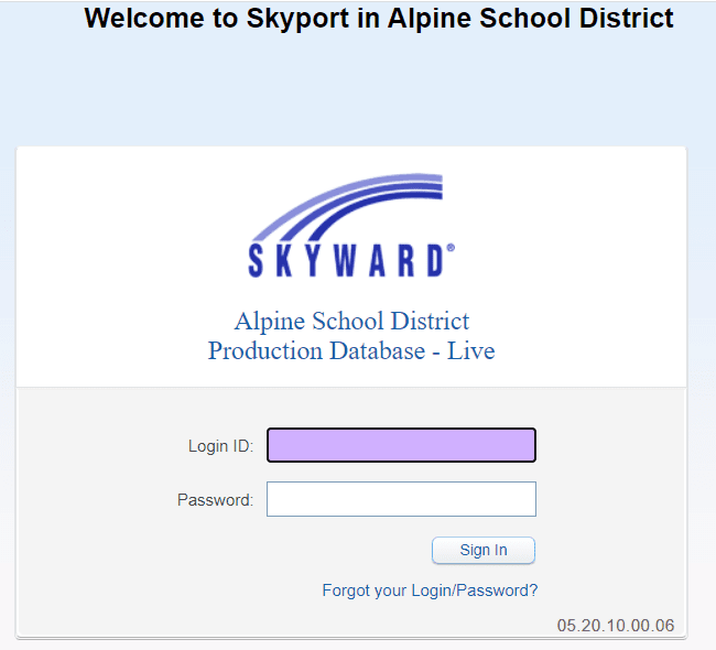 Skyward Alpine Login