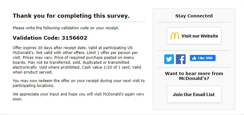 McDVoice Survey