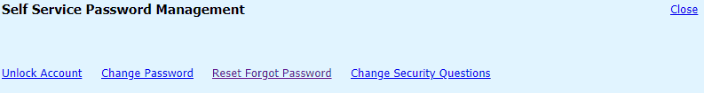 reset password