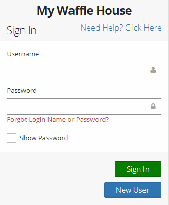 mywafflehouse login